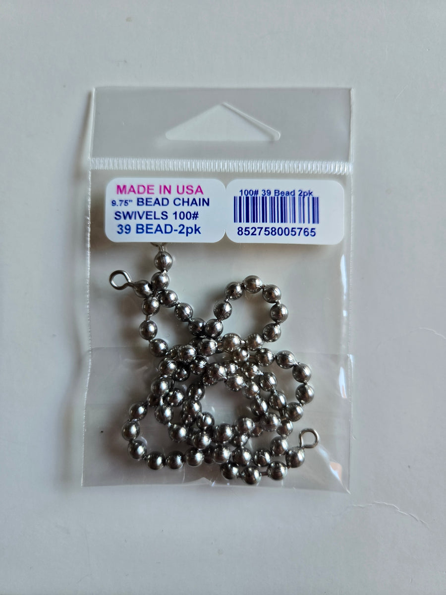 Bead Chain Swivels: standard length and extra-long – Angler
