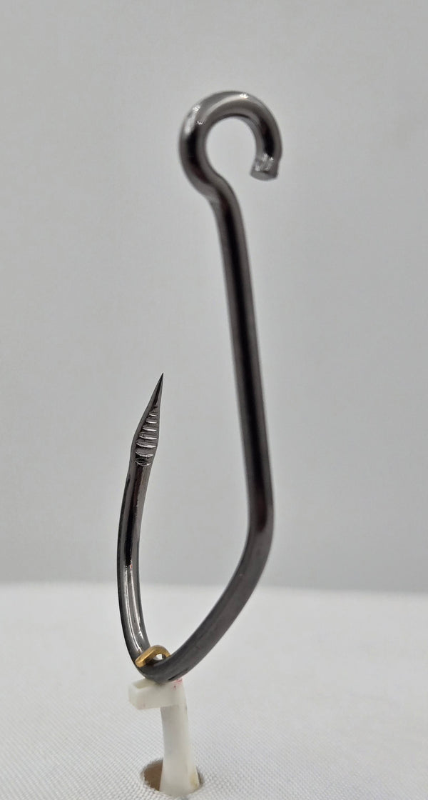 Barbless Siwash Grabber Hooks 5/0-9 / Black Nickel