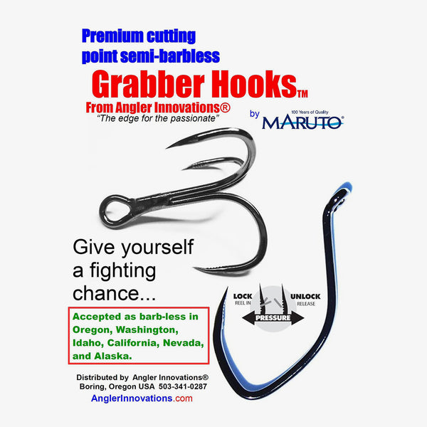 Barbless Siwash Grabber Hooks