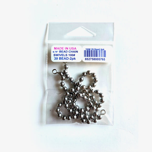 Bead Chain Swivels: standard length and extra-long sizes.