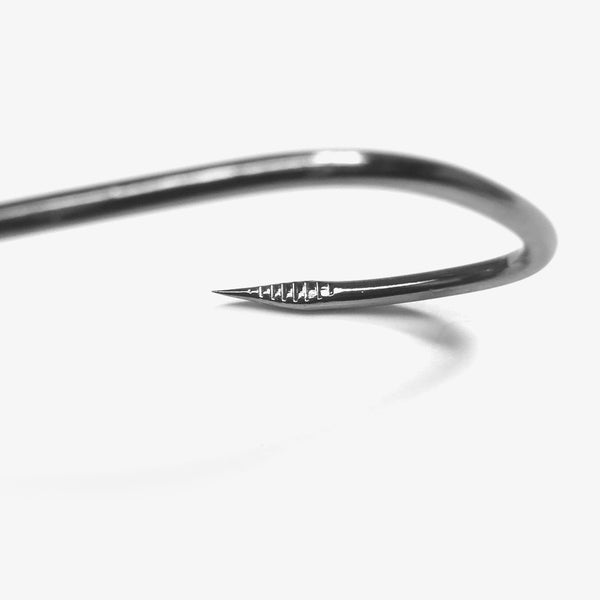 Maruto Barbless Grabber Hook 1/0-50 pack / Black Nickel