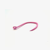 Barbless Grabber Sickle hook in Pink UV