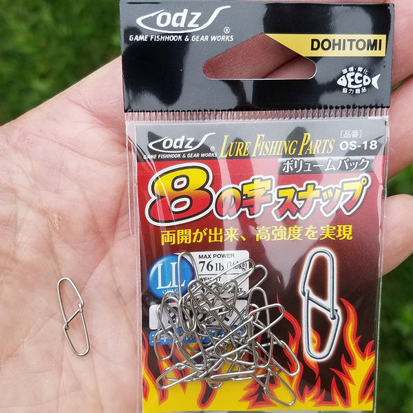 clip fishing hooks Figure 8 Clip: Low Profile Rigging/Lure clip LL-20