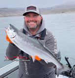 Pro Guide Austin Moser lover our Pink UV hooks!  This in one amazing kokanee!