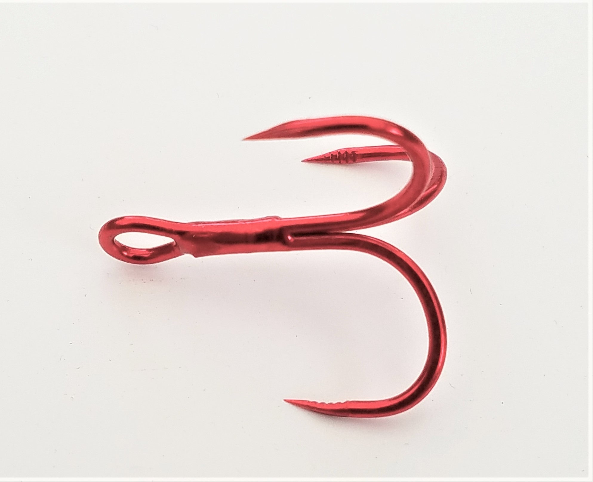 Barbless Treble-RED Size 2-7