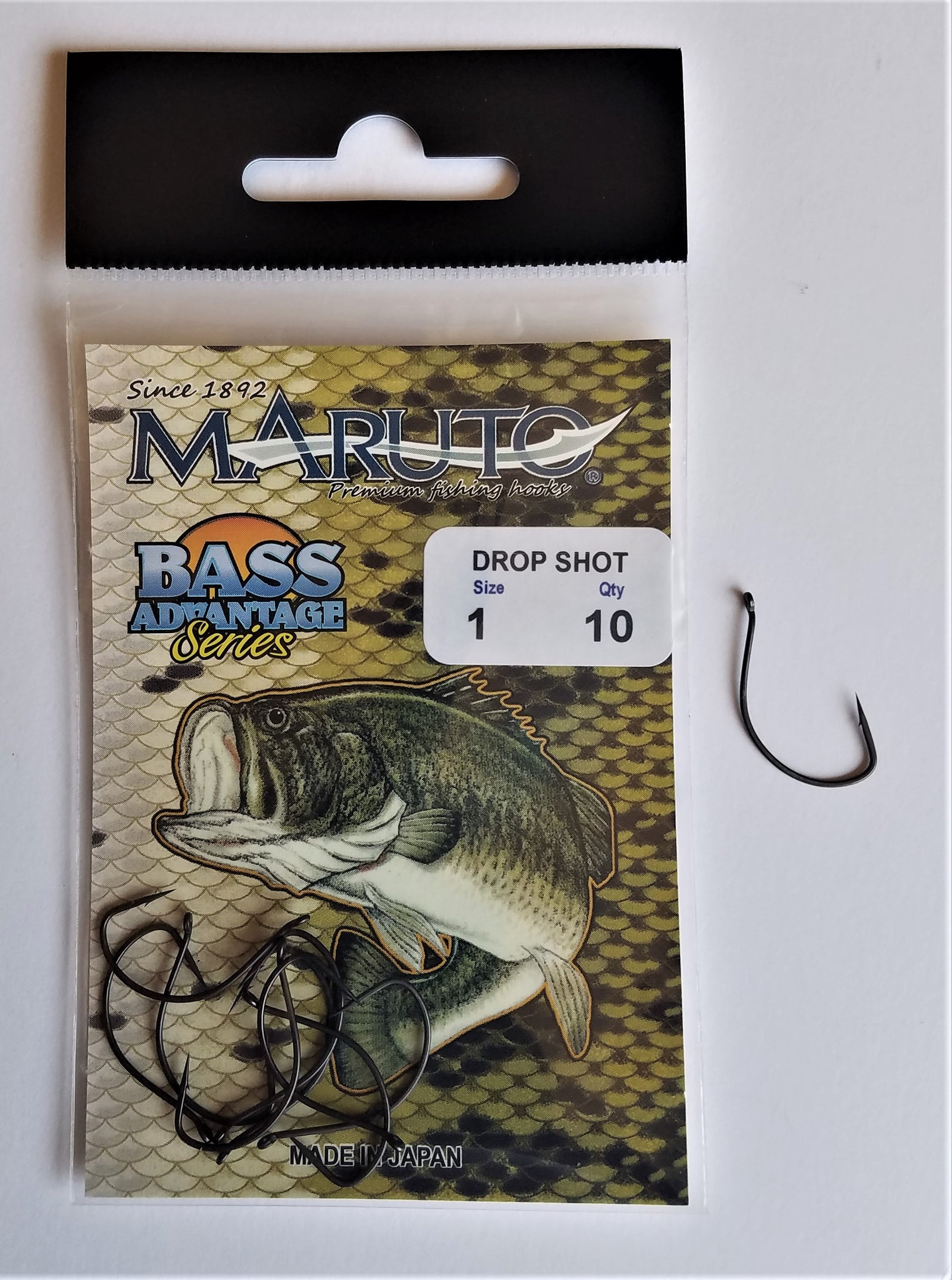 Bass Advantage Drop Shot Hook by Dohitomi & Co. Ltd., of Japan – Angler  Innovations