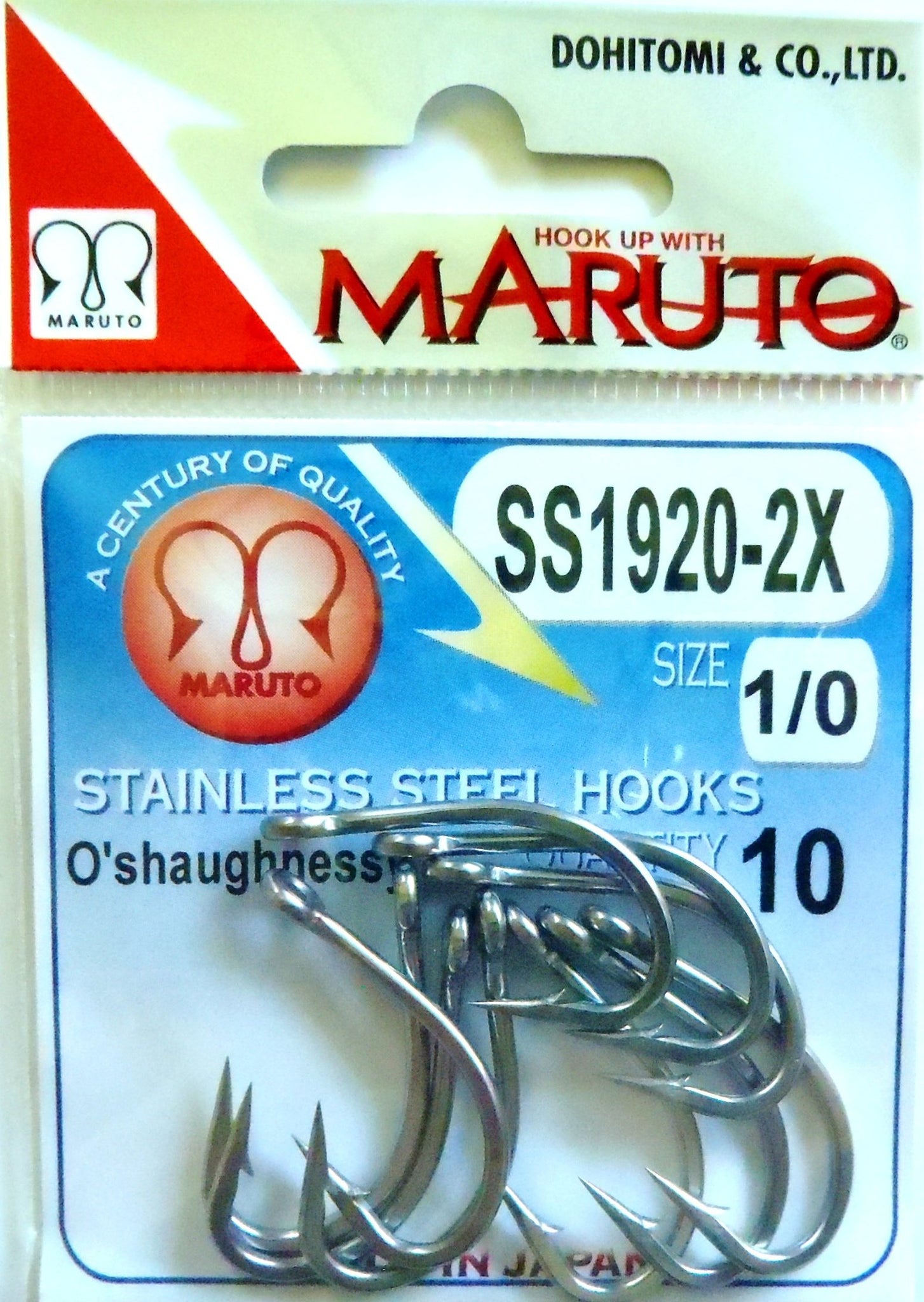 1920-2X Stainless Steel Hook by Maruto – Angler Innovations