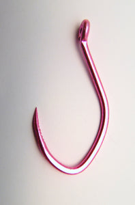 Barbless Maruto Grabber Hook Sickle Style Pink UV